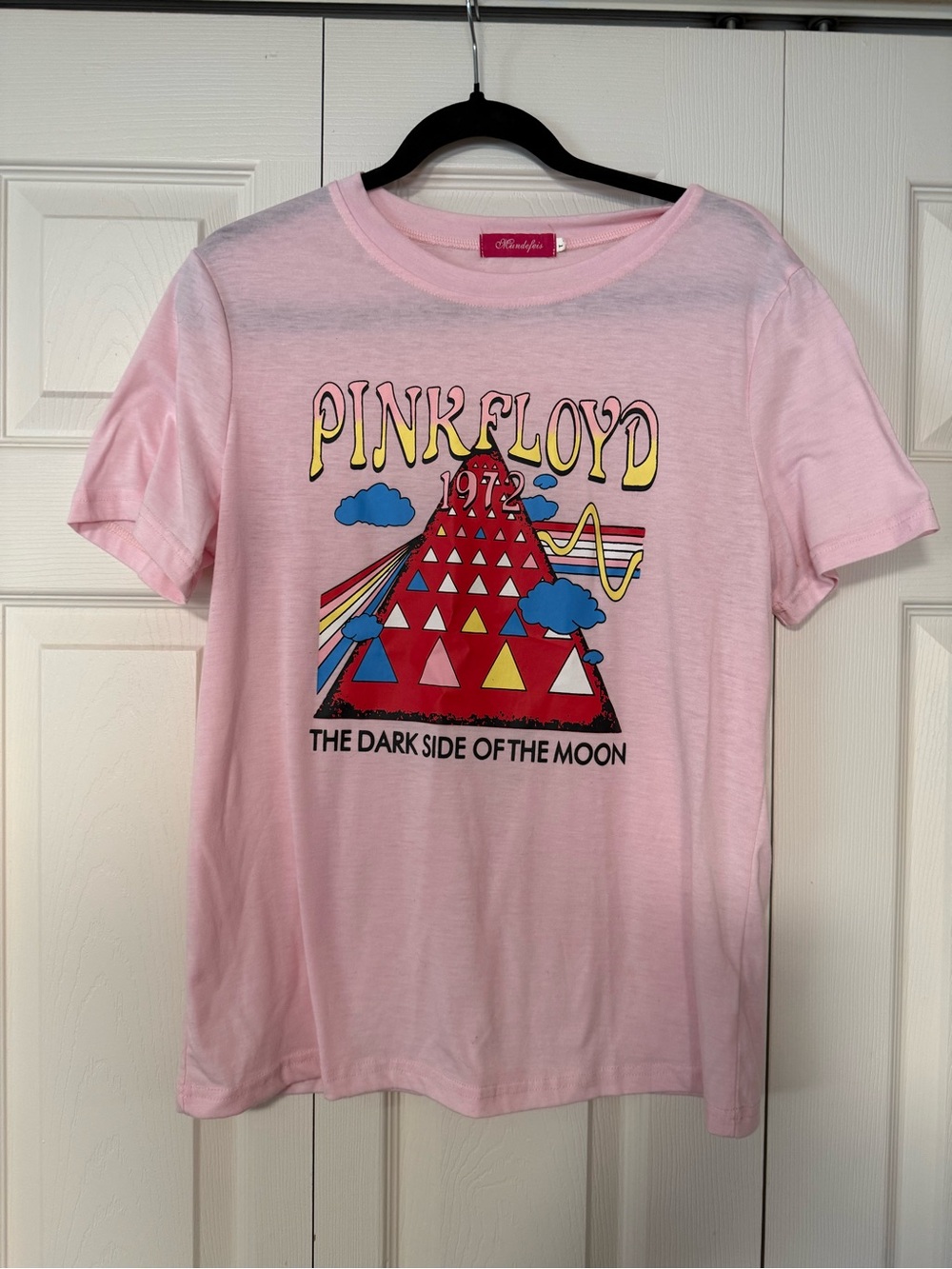 Pink Graphic Short Sleeve Tee - Pink Floyd The Dark Side of the Moon